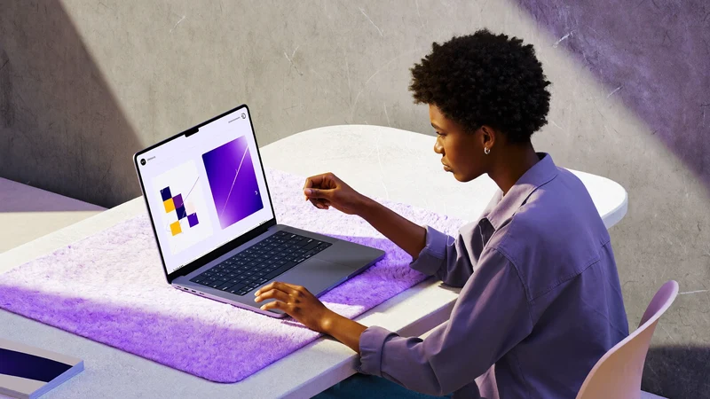 Illustrative Darstellung von Online-Mathematikunterricht am Bildschirm